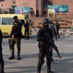 Security personnel stand guard outside the Gaddafi Stadium in Lahore. — AFP/File