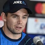 New Zealand´s cricket team captain Tom Latham speaks during a press conference at the Rajiv Gandhi International Cricket Stadium in Hyderabad on January 17, 2023, ahead of their first one-day international (ODI) cricket match against India. — AFP/file