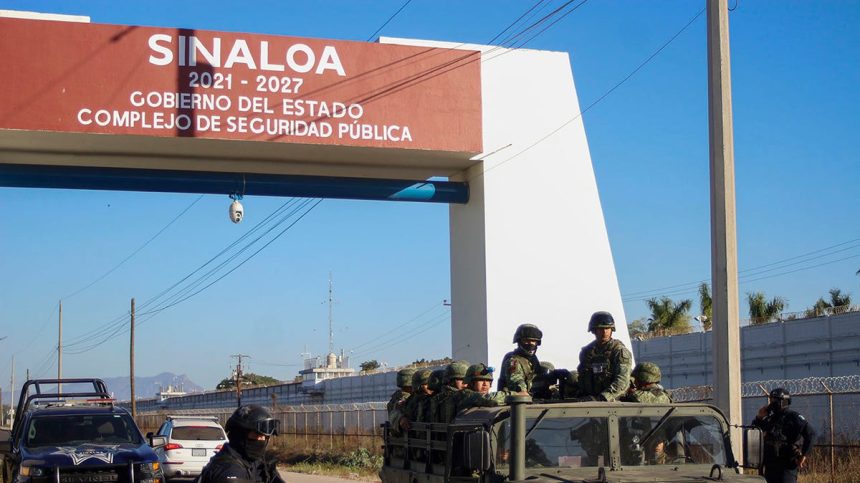 Mexican troops in Sinaloa, Mexico