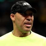 Lavar Ball takes in a Hornets game