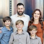 Casey Crafton, his wife and their three sons