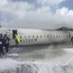 Delta Air Lines regional jet flipped upside down upon landing at Toronto Airport - SUCH TV