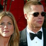 Jennifer Aniston and Brad Pitt at the 2004 Emmy Awards