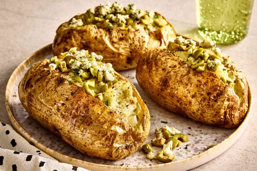 Dirty Martini Baked Potatoes Are Happy Hour and Dinner in One