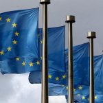 EU flags flutter in front of the European Commission headquarters in Brussels, Belgium October 2, 2019. — Reuters