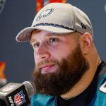 Lane Johnson fields questions