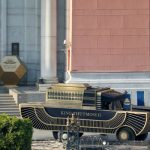 The mummy of King Thutmose II is transported in a convoy from the Egyptian Museum in Tahrir to the National Museum of Egyptian Civilization in Fustat, in Cairo. — AFP/File