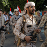 Houthi supporters in Yemen