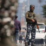 A representational image shows Indian Central Reserve Police Force (CRPF) personnel standing on a street in Srinagar, October 12, 2021. — Reuters