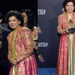 Indra Nooyi's sister Chandrika Tandon honours Indian roots in elegant salwar kurta at the 2025 Grammys