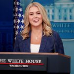 Karoline Leavitt at White House podium