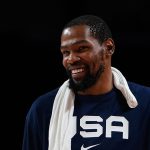 Kevin Durant smiles