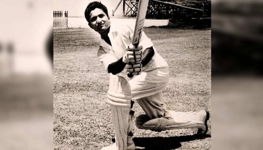 Pakistan cricket great Hanif Mohammad in action. — X/ @ICC/File