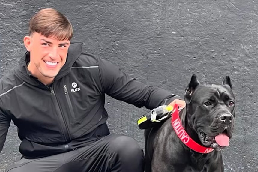 Jack Fincham and his dog Elvis