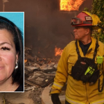 53-year-old Yolanda Marodi picture inset with picture of fire captain wife