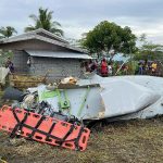 Officials say a U.S. military-contracted plane crashed in a rice field in the southern Philippines, killing all four people on board.