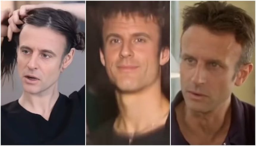 A combination screengrabs shows French President Emmanuel Macrons face edited onto different characters from an AI-generated video. — Screengrab/Instagram/@emmanuelmacron