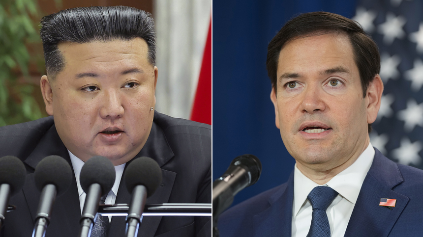 Kim Jong Un and Marco Rubio