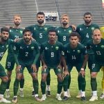 The Pakistan football team pictured during a match. — PFF/File