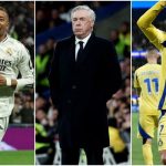 A combination of images shows (from left) Kylian Mbappe, Real Madrid manager Carlo Ancelotti and Cristiano Ronaldo. — Reuters/File