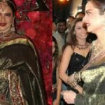 Rekha embraces sustainability by re-wearing saree from 'Black' premiere at Aadar Jain's wedding