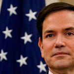 US Secretary of State Marco Rubio looks on during a meeting with officials from foreign countries. — Reuters