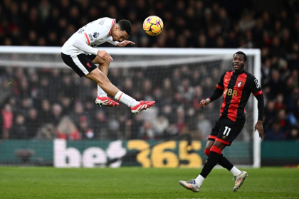 Liverpool's Trent Alexander-Arnold in action with AFC Bournemouth's Dango Ouattara. Photo: Reuters