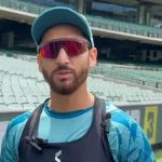 Pakistan white-ball team vice-captain Salman Ali Agha addressing the media persons at the Melbourne Cricket Ground (MCG). — Reporter