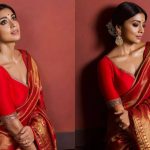 Shriya Saran's regal red Banarasi saree is perfect for a bride