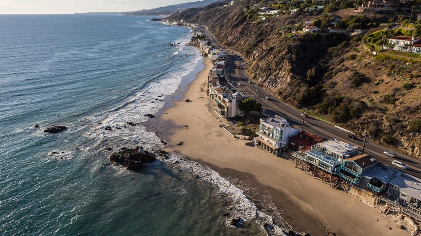 Malibu, California shoreline