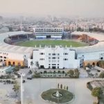 An aerial view of the renovated National Stadium in Karachi. — Screengran via Facebook@PakistanCricketBoard