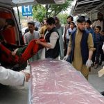 An injured person is transported to a hospital after a blast in Kabul, Afghanistan May 8, 2021. — Reuters