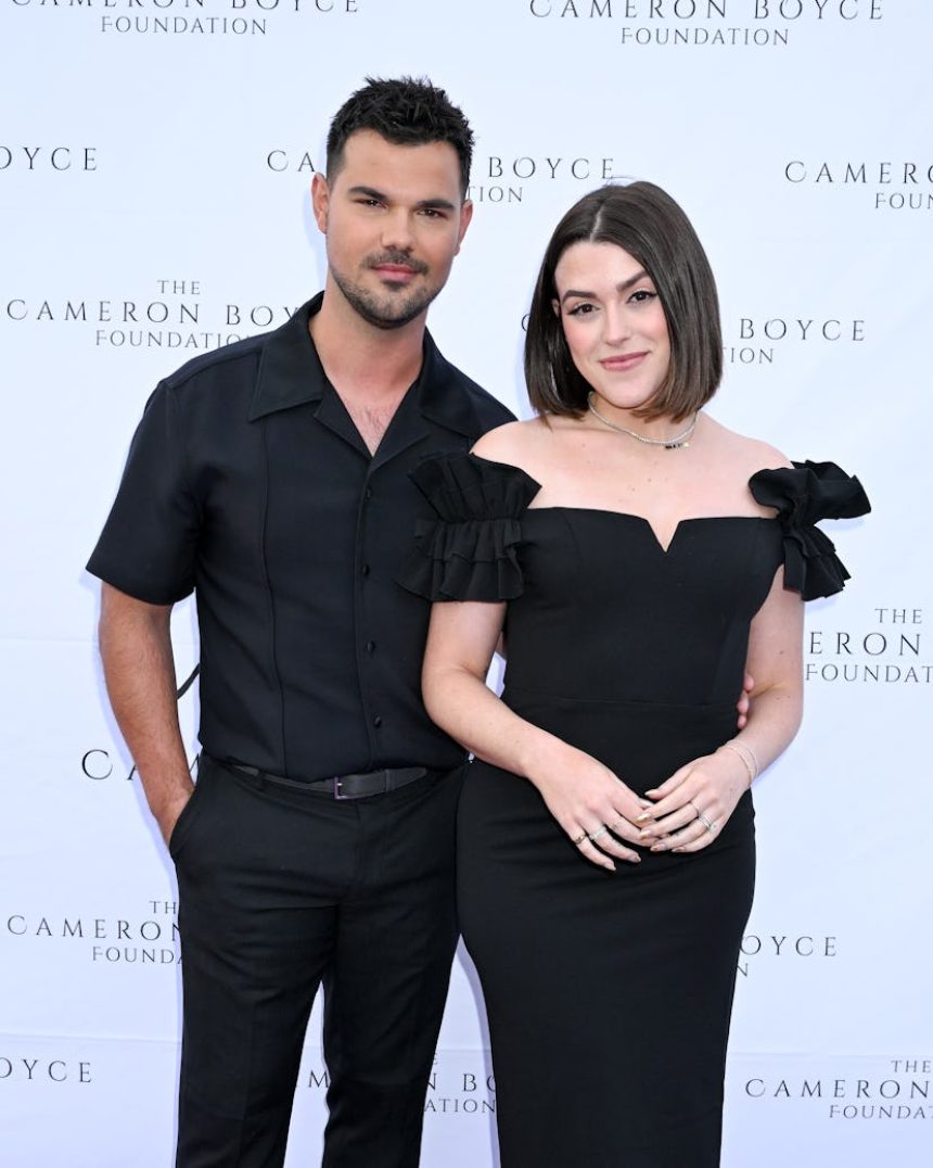 Taylor Lautner and Taylor Dome at The Cameron Boyce Foundation's Cam For A Cause 3rd Annual Gala hel...