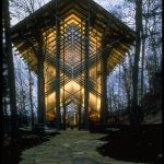 Thorncrown Chapel designed by architect E. Fay Jones