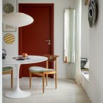 A Knoll Saarinen Tulip table in Josephine Akvama Hoffmeyer's wellcurated Copenhagen apartment