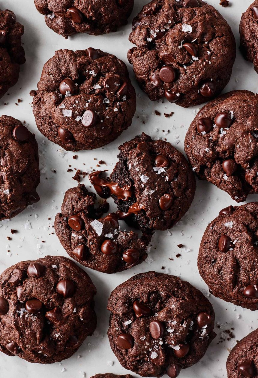 Double chocolate chip cookies