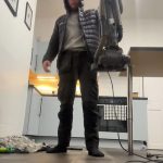 Screen grab taken from undated video issued by TikTok user Luke Pilling of himself taking part in a viral TikTok trend involving people dropping heavy objects, such as air fryers, toasters and vacuum cleaners, on their feet