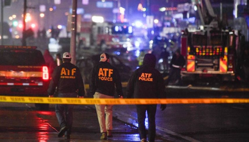 Emergency service members respond to a plane crash in a neighborhood near Cottman Avenue on January 31, 2025 in Philadelphia, Pennsylvania. — AFP