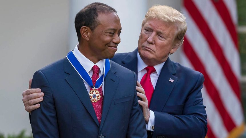 Donald Trump and Tiger Woods