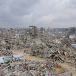 A view of the widespread destruction in Gaza, Jabalia, on February 5, 2025. 