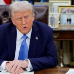 US President Donald Trump looks on as he signs an executive order in the Oval Office at the White House in Washington, US, January 31, 2025. — Reuters