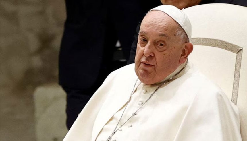 Pope Francis looks on during the Jubilee audience in Paul VI hall at the Vatican, February 1, 2025. — Reuters