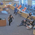 Video of courtroom brawl