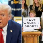 Trump and a Save Women's Sports rally