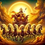 What are the names of the 7 horses of Surya dev and what do they represent