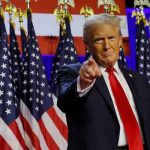 Donald Trump takes the stage to address supporters at his rally, at the Palm Beach County Convention Centre in West Palm Beach, Florida, US, November 6, 2024. — Reuters