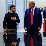 US President Donald Trump (right) and Ukraines President Volodymyr Zelenskiy meet at Trump Tower in New York City, US. — Reuters/File